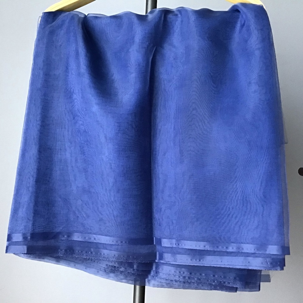 Sheer Blue Organza Fabric 7.2m x 1.5m